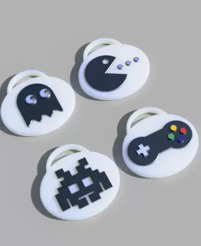 Retro Key Rings