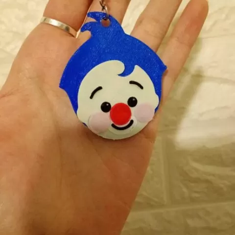 Key ring clown plin plin