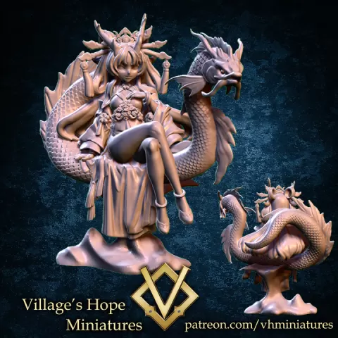 Dragon Princess of the East sea by Village's Hope Miniatures