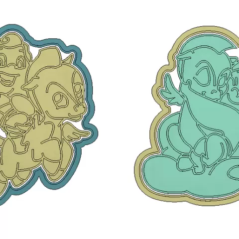 Cookie cutters -Hercules and Pegasus-.