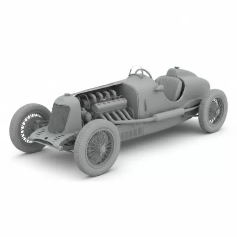 Auto Union Type D off road truck STL, car for diorama, print ready car STL, split parts car STL, post apocalyptic car STL, hybrid car STL, 1970s vintage car STL, 1900s car STL, car statue STL, car interior STL, prototype race car STL, hypercar STL, a