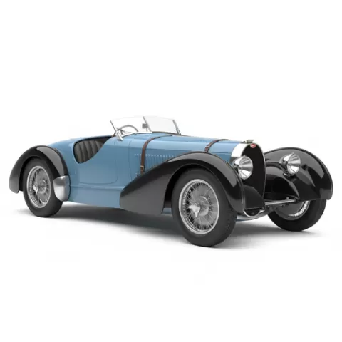 Bugatti Type 55 car scale model, car silhouette STL, supercar STL, French rally car STL, hatchback STL, GT car STL, car toy STL, 1:32 car STL, 1:24 car STL, car lift STL, touring car STL, tuned car STL, sedan STL, Japanese sports car STL, classic V8 
