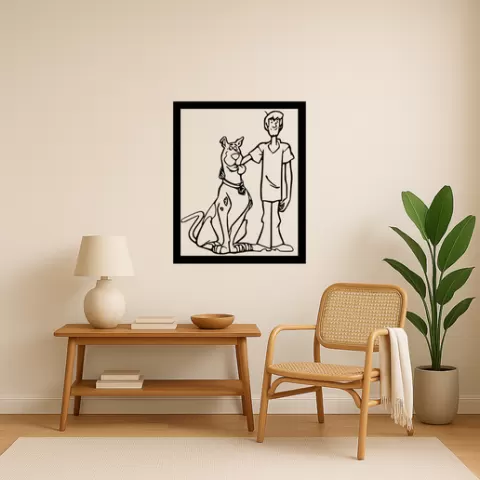 Scooby-Doo Fred Jones Wall Art Framed