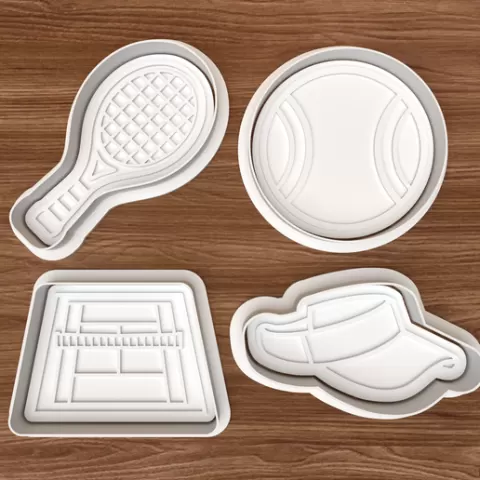 Tennis Cookie Cutter Set
