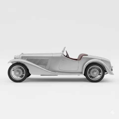 Lancia Lambda car display model, camber car STL, modern car STL, off road truck STL, print ready car STL, American muscle car STL, coupe STL, car garage STL, Le Mans car STL, street scene diorama STL, cartoon car STL, formula car STL, car 3D print, 1