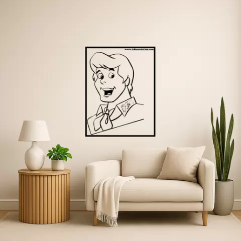 Scooby-Doo Fred Jones Wall Art Framed