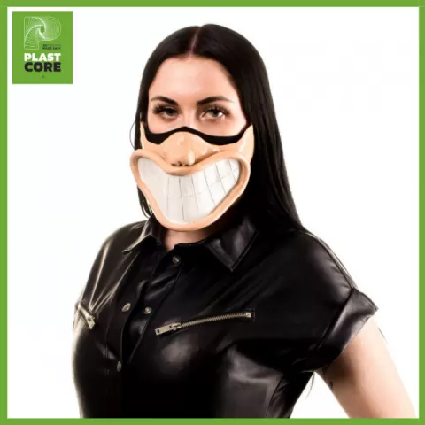 Cartoon Smile Facemask by Plastcore3D