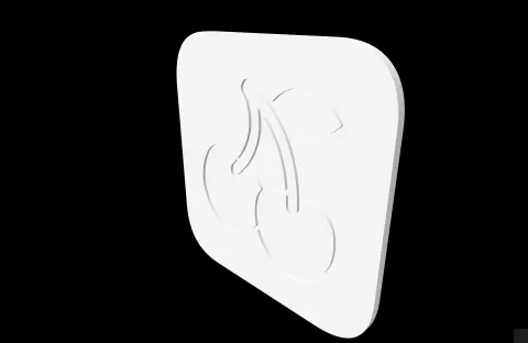 Cherry - Square Coaster - studio WES