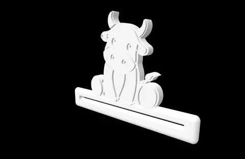 Farm Animals - Bull Sitting - Toothpaste Squeezer - studio WES