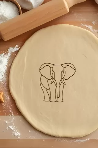 Elephant Cookie Cutter, Biscuit Cutter