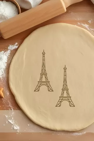 Eiffel Tower Cookie Cutter, Biscuit Cutter