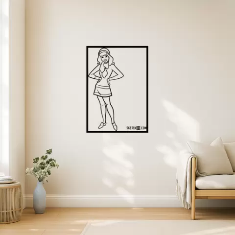 Scooby-Doo Daphne Blake Wall Art Framed