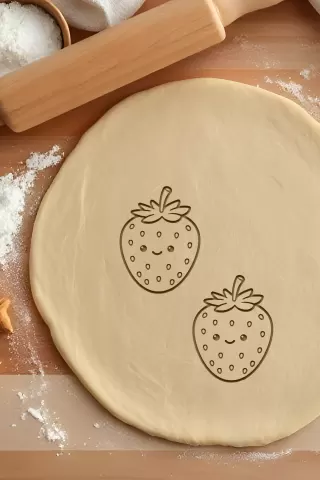 Strawberry Cookie Cutter, Biscuit Cutter