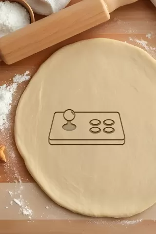 Joystick Cookie Cutter, Biscuit Cutter