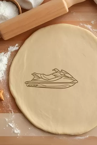 Jet Ski Cookie Cutter, Biscuit Cutter