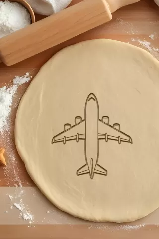 Airplane Cookie Cutter, Biscuit Cutter