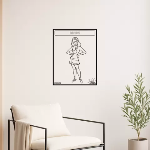 Scooby-Doo Daphne Blake Wall Art Framed