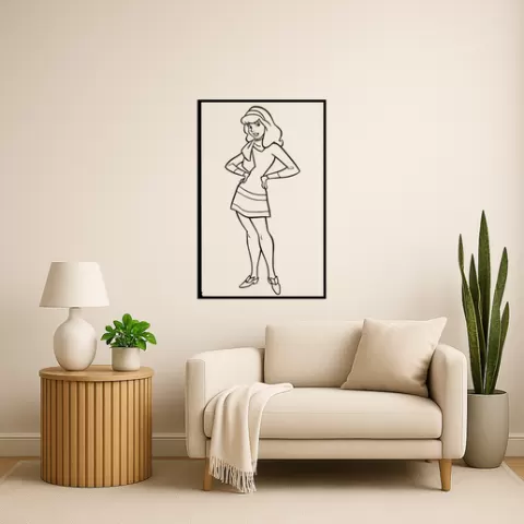 Scooby-Doo Daphne Blake Wall Art Framed