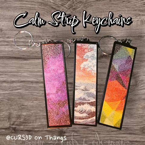 Calm Strip Keychains