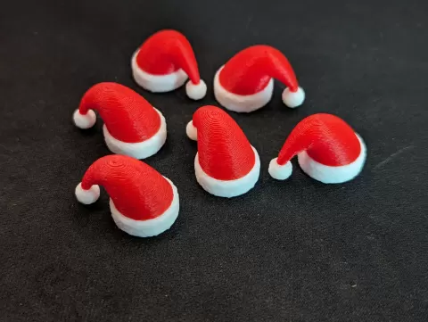 Mini Santa Hat (manual filament swap friendly!)