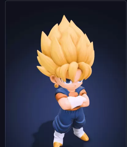 VEGETTO SUPER SAIYAN CHIBI 3D FIGURE