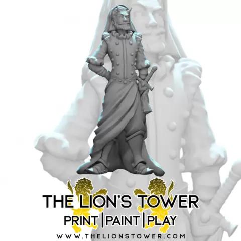 Double figure (inspired by Salar Jung Museum’s ‘Double Statue’) - 32mm miniature by The Lion's Tower Adventurers Guild