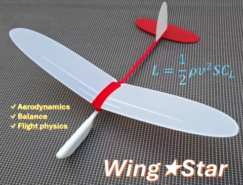 Free-flight glider model "WingStar"