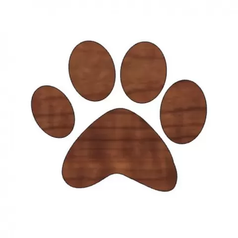 Pumpkin Paw Print, Halloween Paw Print, Kids Halloween Craft, Animal Paw Design, Animal Lover by the3dcoder