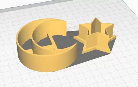 Moon and Star Cake Mold - nerdem