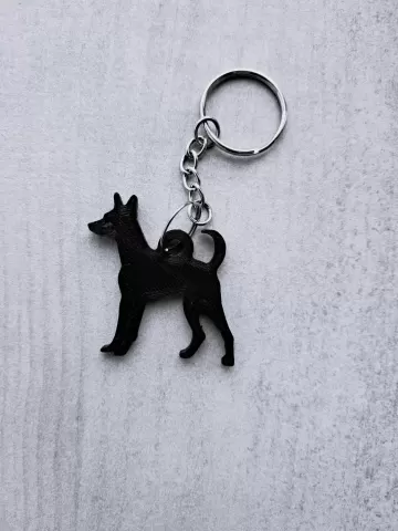 Basenji keychain - Worker3D