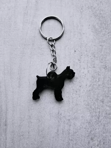 Schnauzer keychain - Worker3D