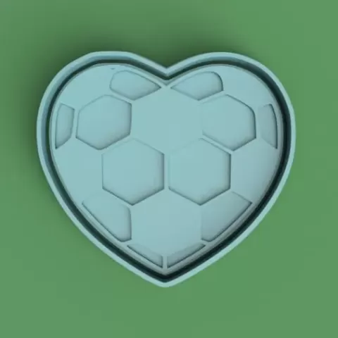 cortante + estampa de pelota de futbol / soccer cutter - Crafteros
