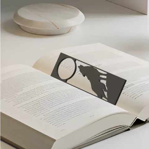 Wolf Bookmark, Creativity Bookmark, Gift Idea - OALPO