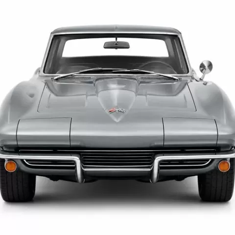 Classic Grey Corvette Stingray C2 Restomod 3D Model