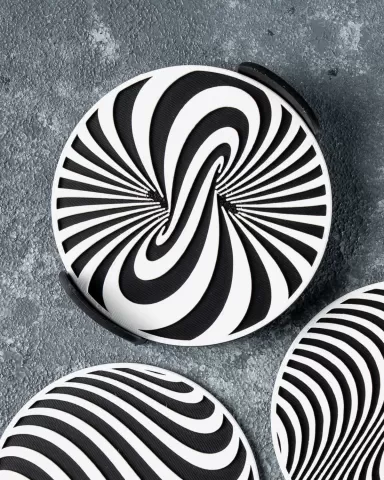 Optical Illusion Coasters