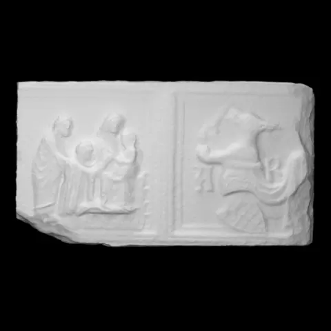 Slab from the sarcophagus of Ardicino Benzoni by Scan The World