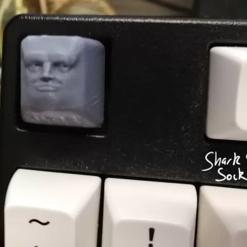 Kirb key cap by Franklin Burger