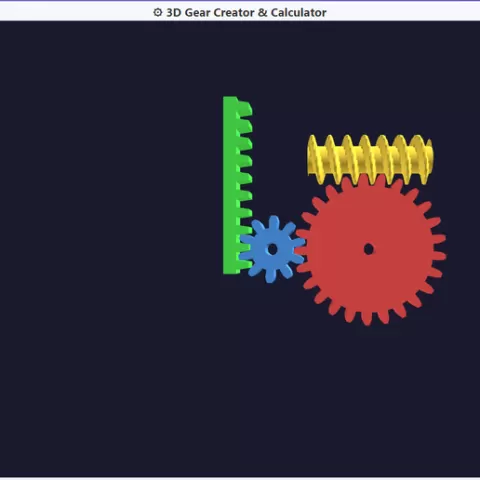 Gear Maker Apps (html based) With stl Export. V3