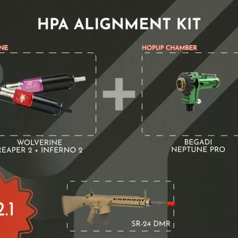 HPA DMR SR-25 BEGADI NEPTUNE PRO BEGADI NEPTUNE PRO - WOLVERINE INFERNO2 / REAPER2 CLIP - AIRSOFT 🔫