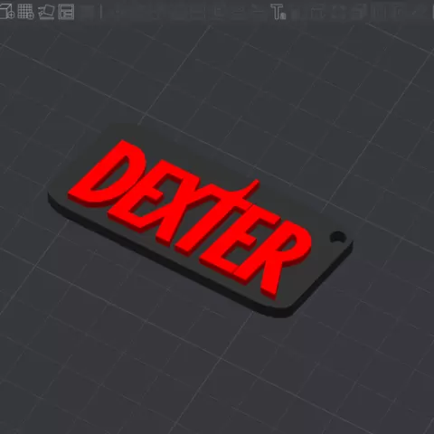 Dexter Logo Keychain