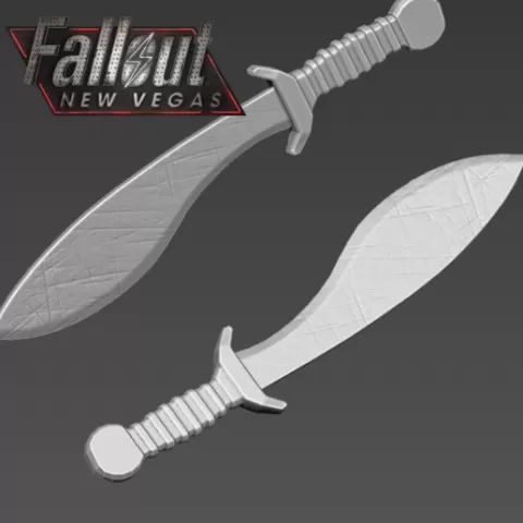 Machete gladius 3d model fallout new vegas