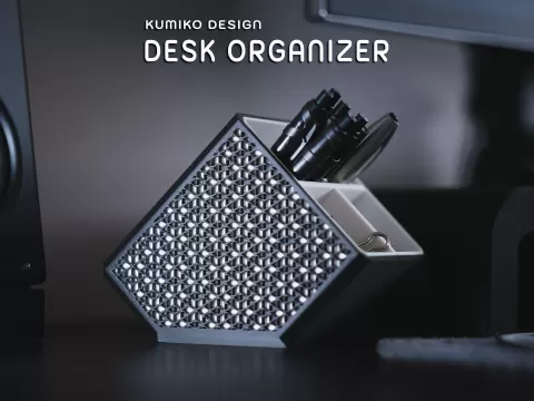 Kumiko Design Desk Organizer