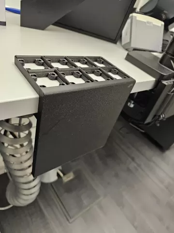 Gridfinity desk border and cable hider