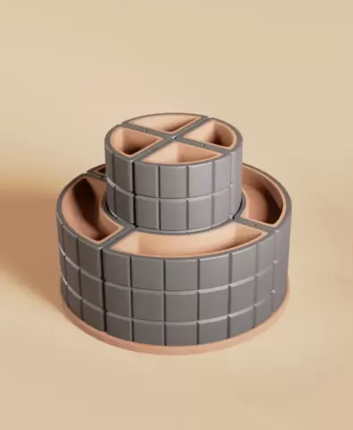 Desk Organizer 7x7 Grid Tower