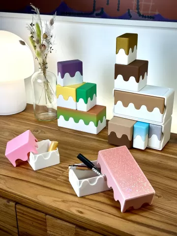 The Wavy Boxes - Cute Stackable Organizers