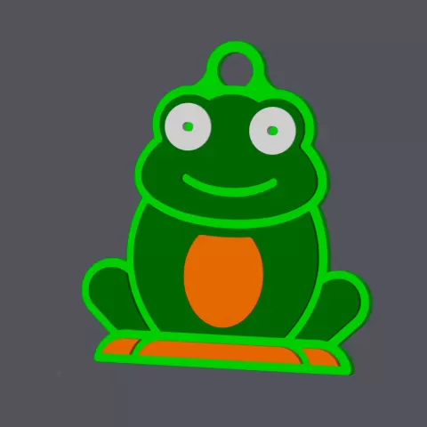 Frog - Keychain v2 - studio WES