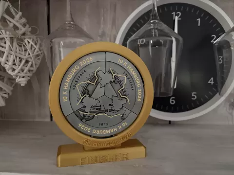 10K Hamburg Laufserie - Medallienträger