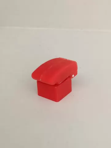 lever keycap with button