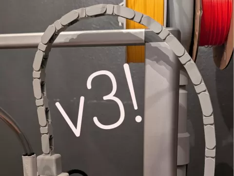 A1 Hotend Cable Chain v3!