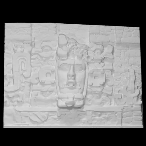 Detail of The Temple of The Masks of Kohunlich [2] by Scan The World